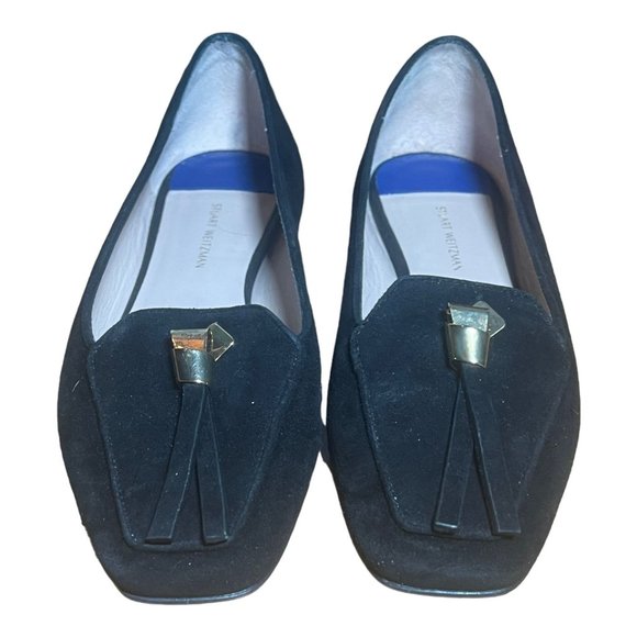 Stuart Weitzman Suede Slipknot Loafers Size 5 - Picture 2 of 10